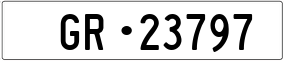 Trailer License Plate